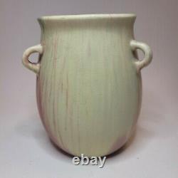 Weller Fruitone Art Pottery Vase 3 Handled Mission Style/Arts & Crafts PinkBlush