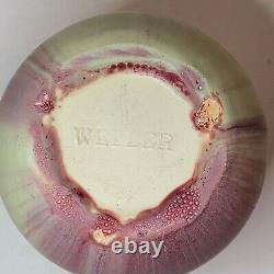 Weller Fruitone Art Pottery Vase 3 Handled Mission Style/Arts & Crafts PinkBlush