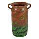 Weller Greora 1930s Vintage Arts And Crafts Pottery Green Tall Handled Vase