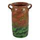 Weller Greora 1930s Vintage Arts And Crafts Pottery Green Tall Handled Vase