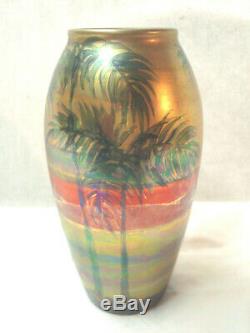 Weller LASA Art Pottery Vase, Arts & Crafts, Tropical Sunset Colors. No Reserve