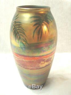 Weller LASA Art Pottery Vase, Arts & Crafts, Tropical Sunset Colors. No Reserve