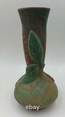 Weller Malvern Bud Vase American Art Pottery Arts & Crafts Vintage Rose Pre Logo