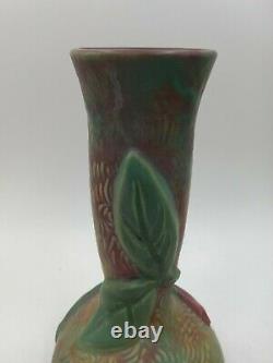 Weller Malvern Bud Vase American Art Pottery Arts & Crafts Vintage Rose Pre Logo