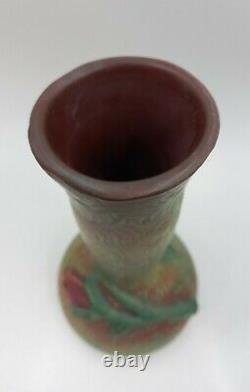Weller Malvern Bud Vase American Art Pottery Arts & Crafts Vintage Rose Pre Logo