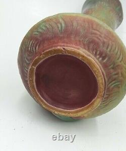 Weller Malvern Bud Vase American Art Pottery Arts & Crafts Vintage Rose Pre Logo