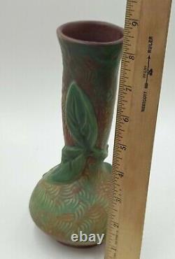 Weller Malvern Bud Vase American Art Pottery Arts & Crafts Vintage Rose Pre Logo