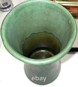 Weller Matte Green 10 Vase 1910 Arts & Crafts Era Pottery Pot Suevo Design