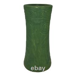 Weller Matte Green 1910s Vintage Arts and Crafts Pottery Ceramic Vase