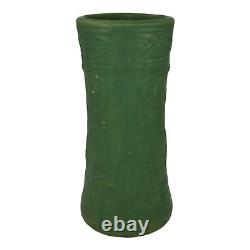 Weller Matte Green 1910s Vintage Arts and Crafts Pottery Ceramic Vase