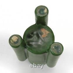 Weller Pottery 8 1/2 Bedford Matte green arts & crafts 4 cylinder 3 footed vase