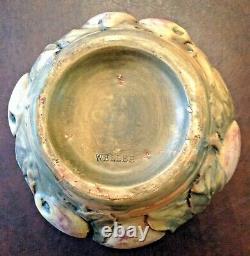 Weller Pottery 9 Baldin Handled Vase with Apples & Branches Arts & Crafts 1915-20