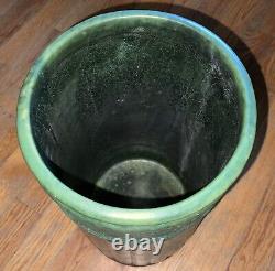 Weller Pottery American Arts & Crafts Matte Green Umbrella Stand Vase 20 1/2