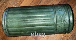 Weller Pottery American Arts & Crafts Matte Green Umbrella Stand Vase 20 1/2