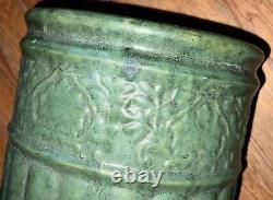 Weller Pottery American Arts & Crafts Matte Green Umbrella Stand Vase 20 1/2