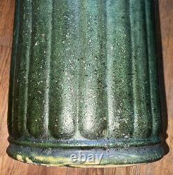 Weller Pottery American Arts & Crafts Matte Green Umbrella Stand Vase 20 1/2