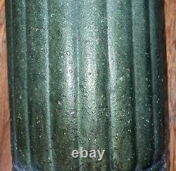 Weller Pottery American Arts & Crafts Matte Green Umbrella Stand Vase 20 1/2