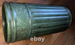 Weller Pottery American Arts & Crafts Matte Green Umbrella Stand Vase 20 1/2