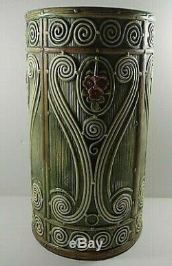 Weller Pottery Arts And Crafts Flemish Umbrella Stand Art Pottery