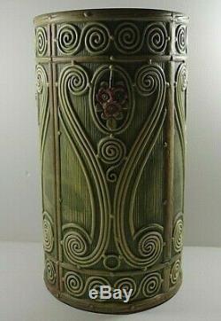 Weller Pottery Arts And Crafts Flemish Umbrella Stand Art Pottery