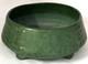 Weller Pottery Arts & Crafts Footed Bowl With Blue-green Base. Mint