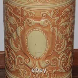 Weller Pottery Arts & Crafts Umbrella Stand 20 Antique American Relief