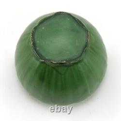 Weller Pottery Bedford Matte green arts & crafts 6.5 dia leaf jardiniere vase
