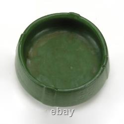 Weller Pottery Bedford Matte green arts & crafts 7.75 dia 4 buttress bowl