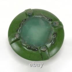 Weller Pottery Bedford Matte green arts & crafts 7.75 dia 4 buttress bowl