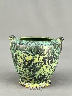 Weller Pottery COPPERTONE Mottled Green 4 1/4 Vase c. 1920's