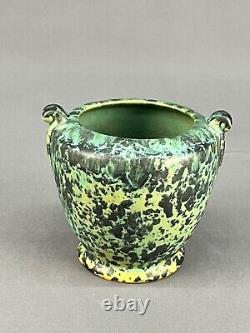 Weller Pottery COPPERTONE Mottled Green 4 1/4 Vase c. 1920's