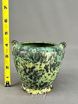 Weller Pottery COPPERTONE Mottled Green 4 1/4 Vase c. 1920's