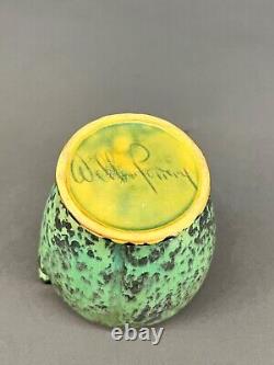 Weller Pottery COPPERTONE Mottled Green 4 1/4 Vase c. 1920's