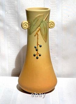 Weller Pottery, Cornish 2 Tone, Mock Handled Vase, Arts & Crafts, Very Nice