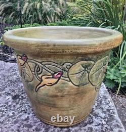 Weller Pottery Flemish Woodcraft Jardiniere Floral Arts & Crafts