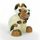 Weller Pottery Garden Ware 10 Pop-eye Dog White With Blue Eyes Arts & Crafts