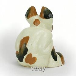 Weller Pottery Garden Ware 10 Pop-Eye dog white with blue eyes Arts & Crafts