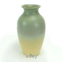 Weller Pottery Hudson line matte green gray 12 Hollyhocks vase Arts & Crafts