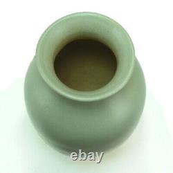 Weller Pottery Hudson line matte green gray 12 Hollyhocks vase Arts & Crafts