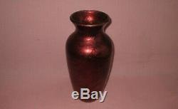Weller Pottery Large Bronze Ware Iridescent Vase American Arts & Crafts 15 3/4