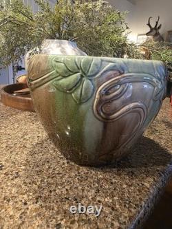 Weller Pottery Large Etna Jardiniere Planter Majolica 9 diameter 1906