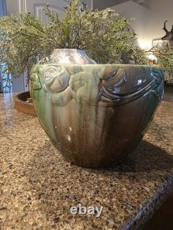 Weller Pottery Large Etna Jardiniere Planter Majolica 9 diameter 1906