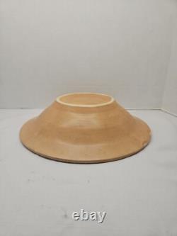 Weller Pottery Marvo Palm Tree1920's Matte Green & Terra Cotta Console Bowl 10.5