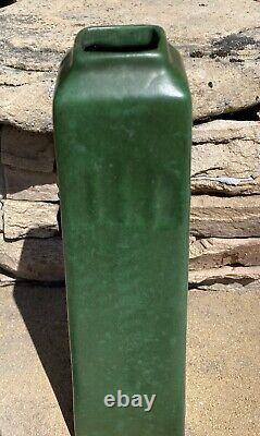 Weller Pottery Matte Green Arts & Crafts Vase 10 Circa 1910 Marked