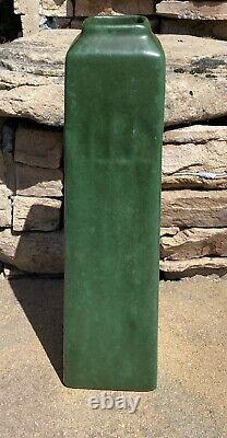 Weller Pottery Matte Green Arts & Crafts Vase 10 Circa 1910 Marked