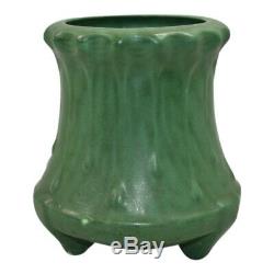 Weller Pottery Matte Green Footed Arts and Crafts Vase