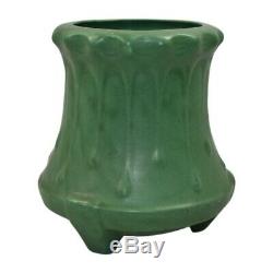 Weller Pottery Matte Green Footed Arts and Crafts Vase