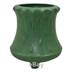 Weller Pottery Matte Green Footed Arts and Crafts Vase