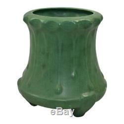 Weller Pottery Matte Green Footed Arts and Crafts Vase