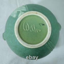 Weller Pottery Matte Green Velva Vase Floral Jardiniere Urn Ceramic Vintage